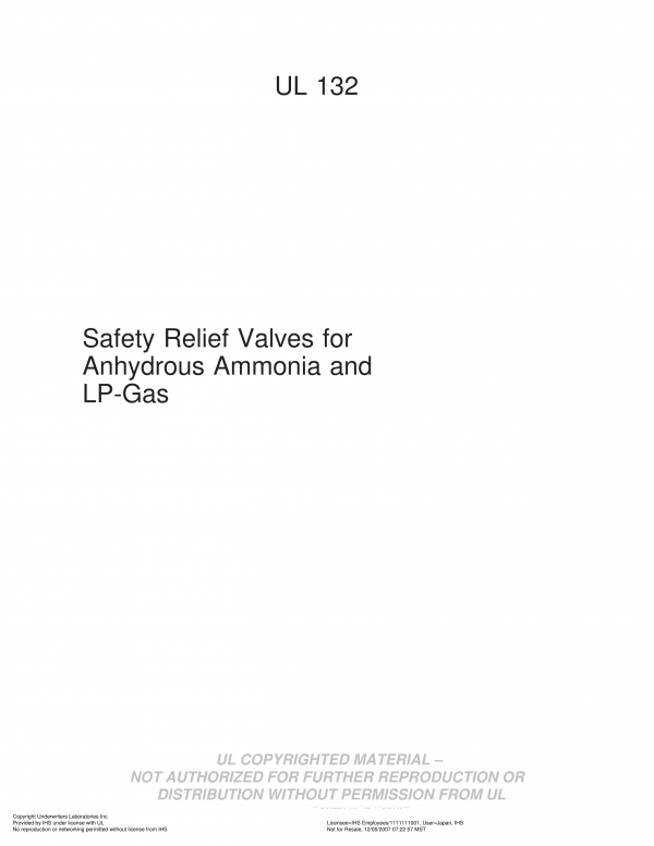 UL 132 PDF UL 132 PDF